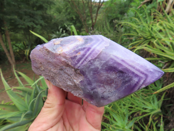 Natural Witches Hat Amethyst Chevron Crystals x 4 From Zambia - TopRock