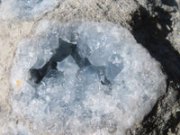 Natural Blue Celestite Geode Specimen  x 1 From Sakoany, Madagascar - Toprock Gemstones and Minerals 