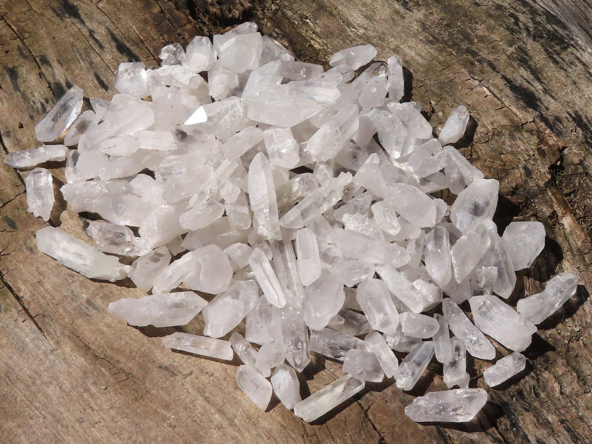Natural Single Clear Quartz Crystals  x 2.2 Kg Lot From Zambia - Toprock Gemstones and Minerals 