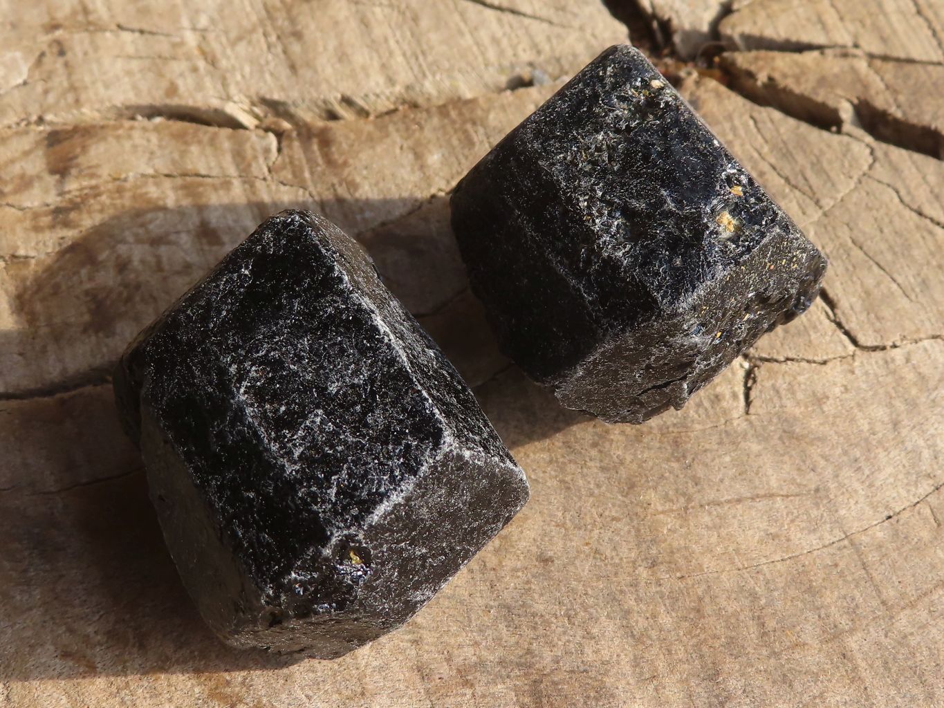 Natural Rough Alluvial Schorl Black Tourmaline Crystals x 2 Kg Lot From Zimbabwe - Toprock Gemstones and Minerals 