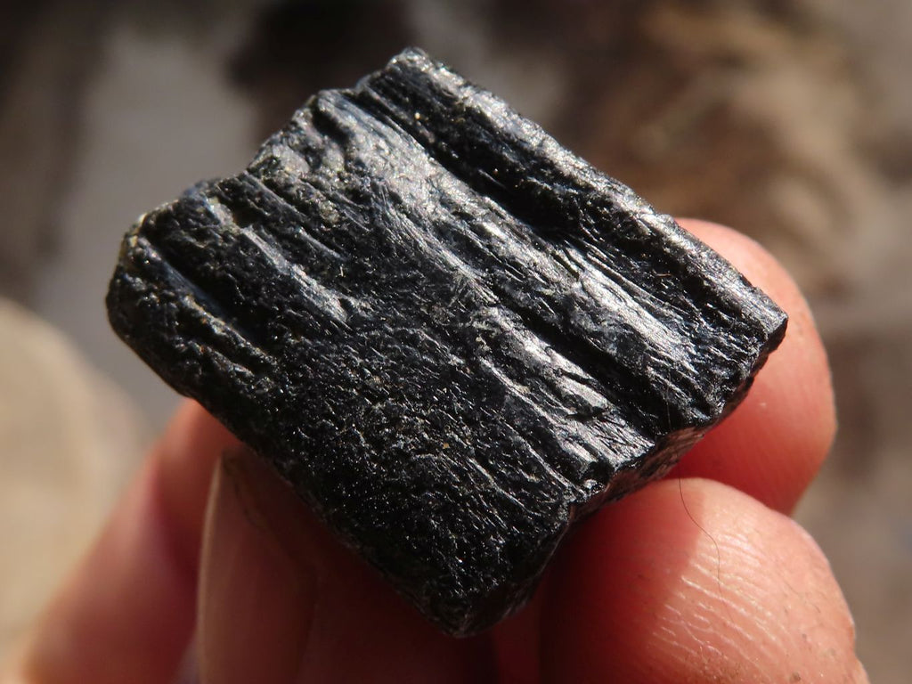 Natural Rough Alluvial Schorl Black Tourmaline Crystals x 2 Kg Lot From Zimbabwe - Toprock Gemstones and Minerals 