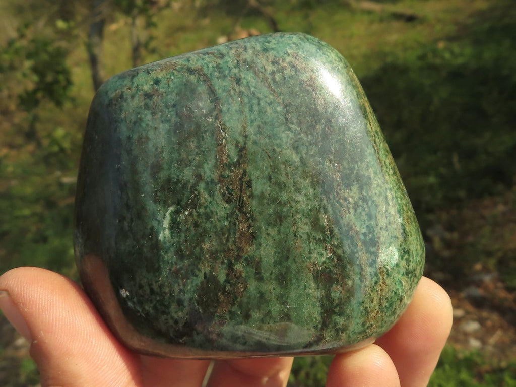 Polished Fluorescent Ruby Corundum In Chrome Verdite Free Forms x 6 From Zimbabwe - TopRock