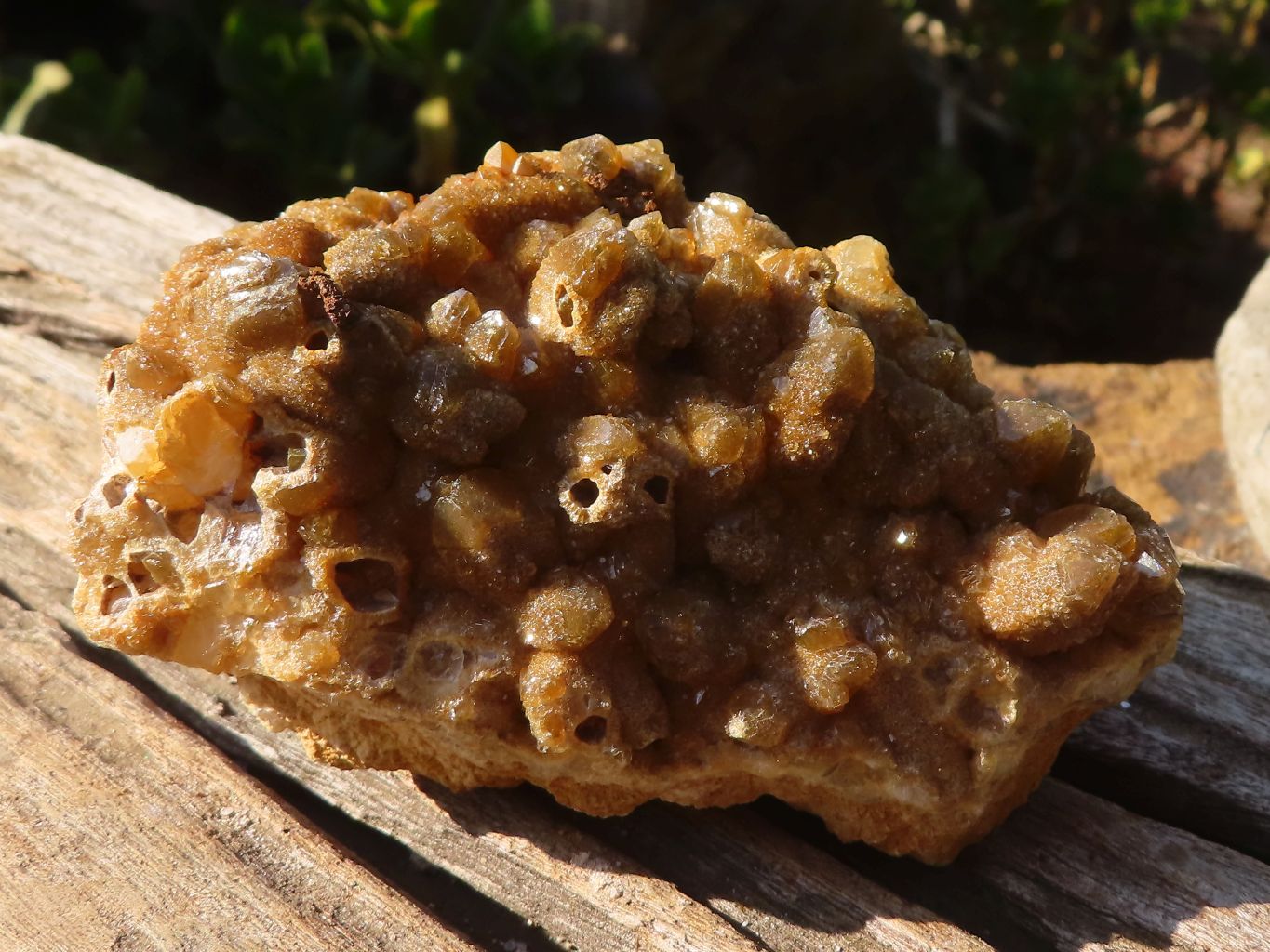 Natural Limonite Quartz Clusters x 6 From Solwezi, Zambia - Toprock Gemstones and Minerals 