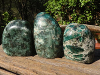 Polished Rare Emerald In Matrix Standing Free Forms  x 3 From Sandawana, Zimbabwe - Toprock Gemstones and Minerals 
