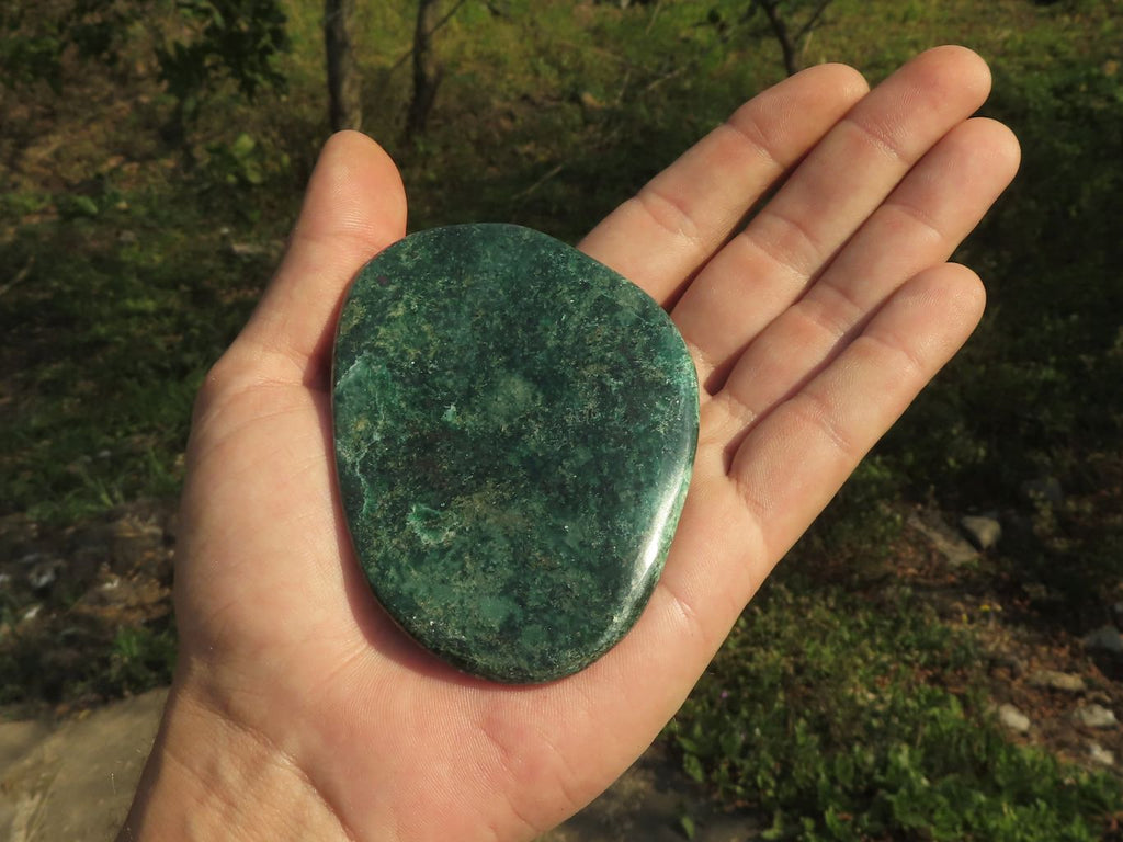 Polished Fluorescent Ruby Corundum In Chrome Verdite Free Forms x 6 From Zimbabwe - TopRock
