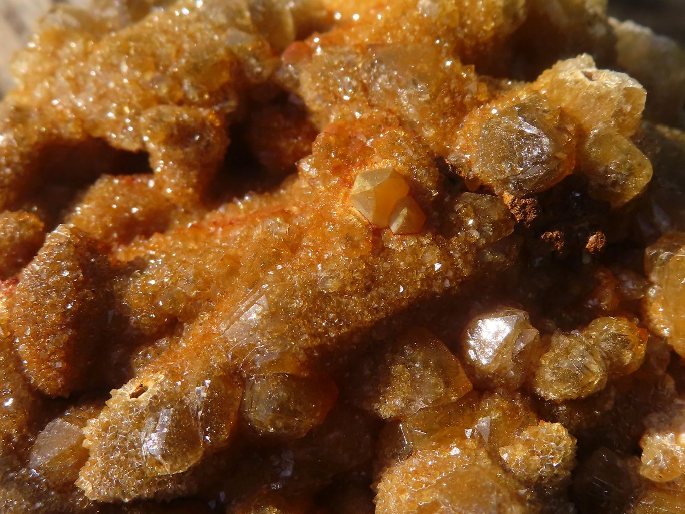 Natural Limonite Quartz Clusters x 6 From Solwezi, Zambia - Toprock Gemstones and Minerals 