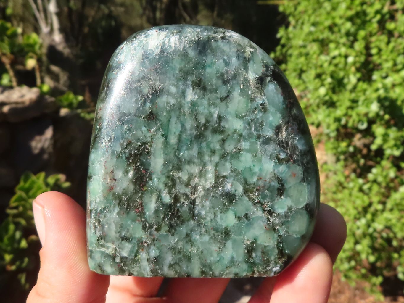 Polished Rare Emerald In Matrix Standing Free Forms  x 3 From Sandawana, Zimbabwe - Toprock Gemstones and Minerals 