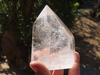 Polished Quartz Crystal Points x 2 From Zambia - Toprock Gemstones and Minerals 
