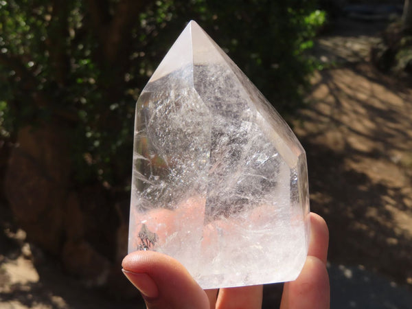 Polished Quartz Crystal Points x 2 From Zambia - Toprock Gemstones and Minerals 