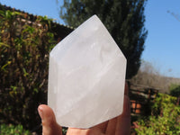 Polished Quartz Crystal Points x 2 From Zambia - Toprock Gemstones and Minerals 