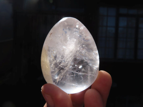 Polished Icy Quartz Crystal Eggs x 6 From Madagascar - TopRock