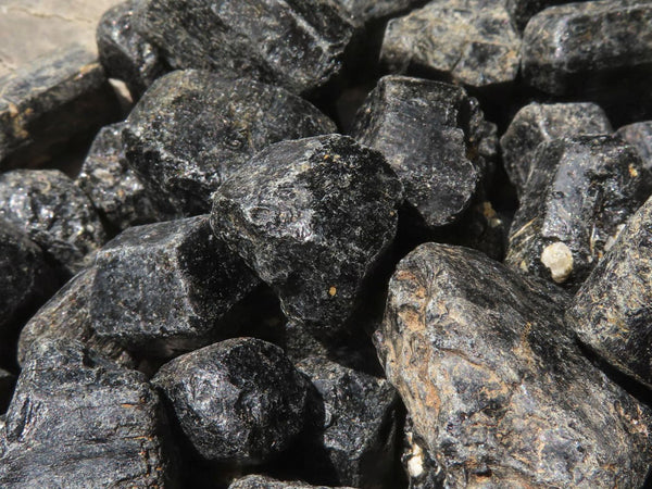 Polished Rough Black Tourmaline Schorl Specimens  x 1.9 Kg Lot From Zambia - TopRock