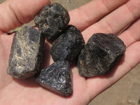 Polished Rough Black Tourmaline Schorl Specimens  x 1.9 Kg Lot From Zambia - TopRock