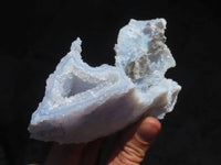 Natural Etched Blue Chalcedony Specimens  x 2 From Nsanje, Malawi - Toprock Gemstones and Minerals 