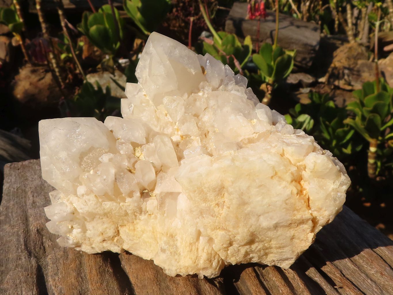 Natural "Cathedral Window" Candle Quartz Formations  x 3 From Madagascar - Toprock Gemstones and Minerals 
