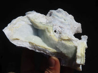 Natural Etched Blue Chalcedony Specimens  x 2 From Nsanje, Malawi - Toprock Gemstones and Minerals 