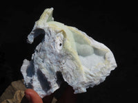 Natural Etched Blue Chalcedony Specimens  x 2 From Nsanje, Malawi - Toprock Gemstones and Minerals 