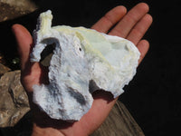 Natural Etched Blue Chalcedony Specimens  x 2 From Nsanje, Malawi - Toprock Gemstones and Minerals 