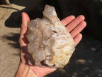 Natural White Phantom Smokey Quartz Clusters x 2 From Luena, Congo - Toprock Gemstones and Minerals 