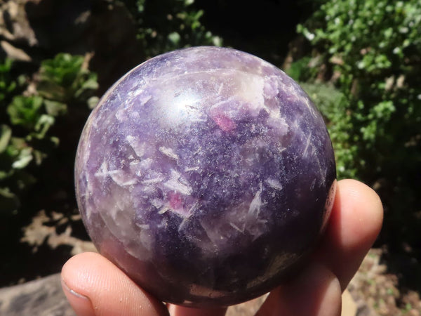 Polished Purple Lepidolite Spheres  x 4 From Madagascar - TopRock