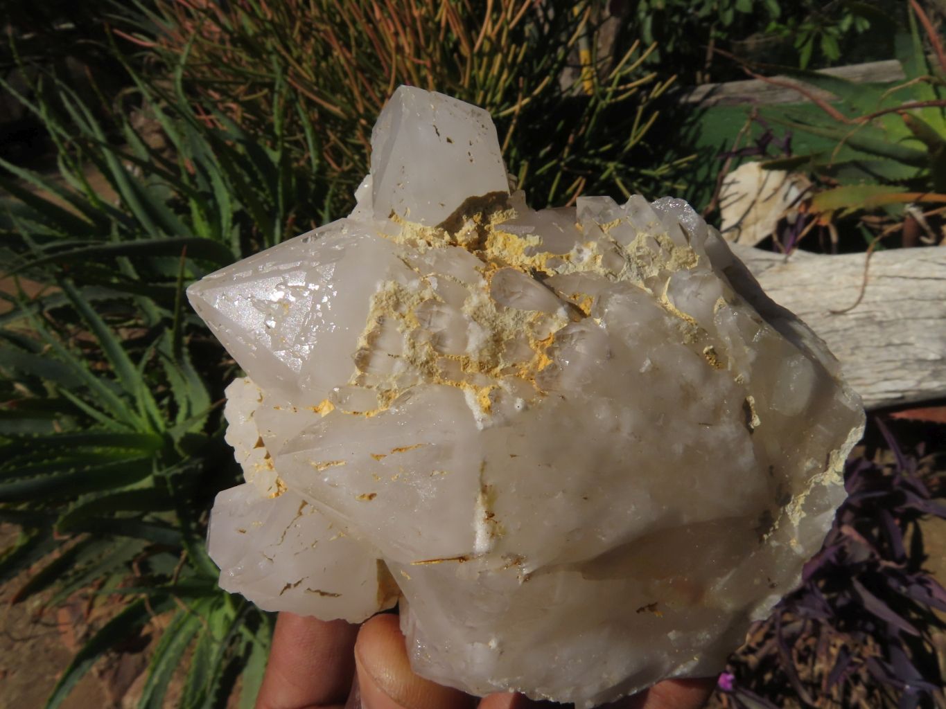 Natural Cascading Quartz Clusters With Cathedral Window Faces x 4 From Ambatfinhandrana, Madagascar - TopRock