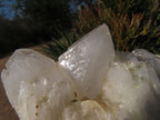 Natural Cascading Quartz Clusters With Cathedral Window Faces x 4 From Ambatfinhandrana, Madagascar - TopRock