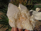 Natural Cascading Quartz Clusters With Cathedral Window Faces x 4 From Ambatfinhandrana, Madagascar - TopRock