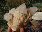Natural Cascading Quartz Clusters With Cathedral Window Faces x 4 From Ambatfinhandrana, Madagascar - TopRock