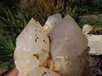 Natural Cascading Quartz Clusters With Cathedral Window Faces x 4 From Ambatfinhandrana, Madagascar - TopRock