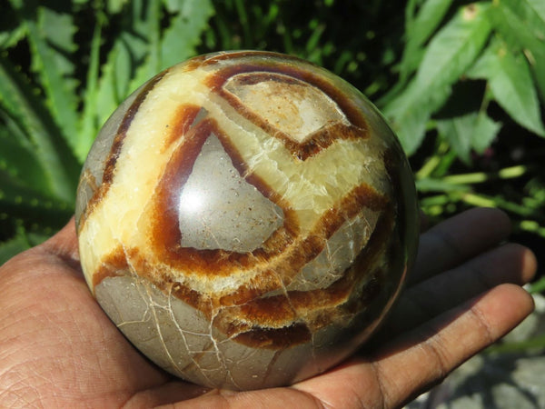 Polished Septeyre Spheres (Calcite & Aragonite) x 2 From Mahaganja, Madagascar - TopRock