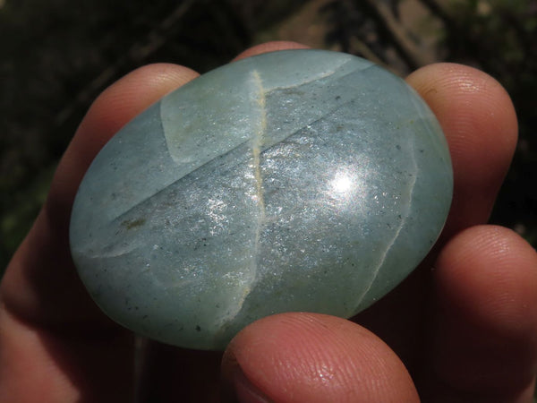 Polished Rare Green Nickel Moonstone (Garnierite) Gallets  x 20 From Fiadanana, Madagascar - TopRock