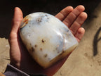 Polished Agate Standing Free Forms x 2 From Madagascar - Toprock Gemstones and Minerals 