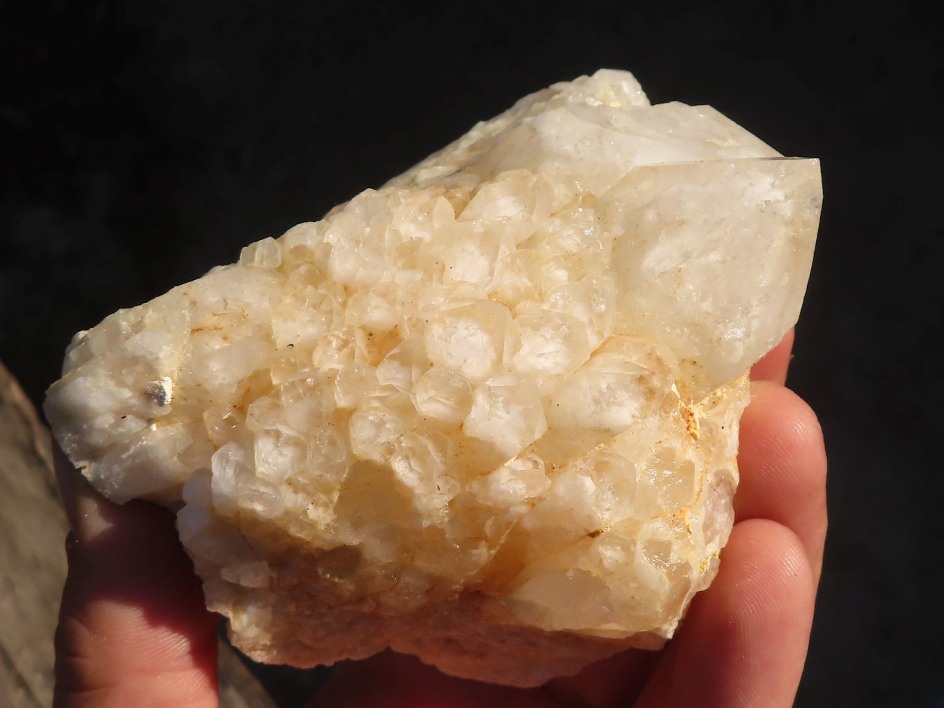 Natural "Cathedral Window" Candle Quartz Formations  x 3 From Madagascar - Toprock Gemstones and Minerals 