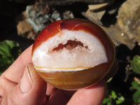 Polished Bright Red/ Orange Small to Medium Sized Carnelian Agate Palm Stones / Gallets - sold per kg - From Madagascar - TopRock