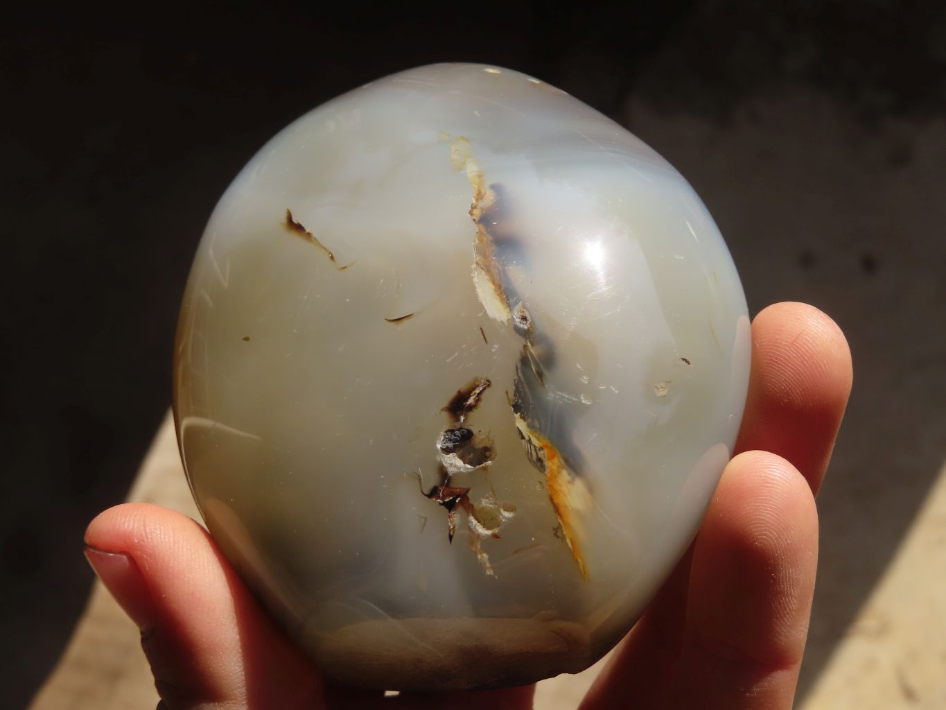 Polished Agate Standing Free Forms x 6 From West Coast, Madagascar - Toprock Gemstones and Minerals 