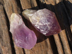Natural Single Jacaranda Amethyst Crystals x 12 From Zambia - Toprock Gemstones and Minerals 