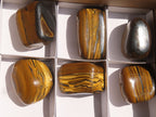 Polished Golden Tigers Eye Free Forms x 6 From Prieska, South Africa - Toprock Gemstones and Minerals 
