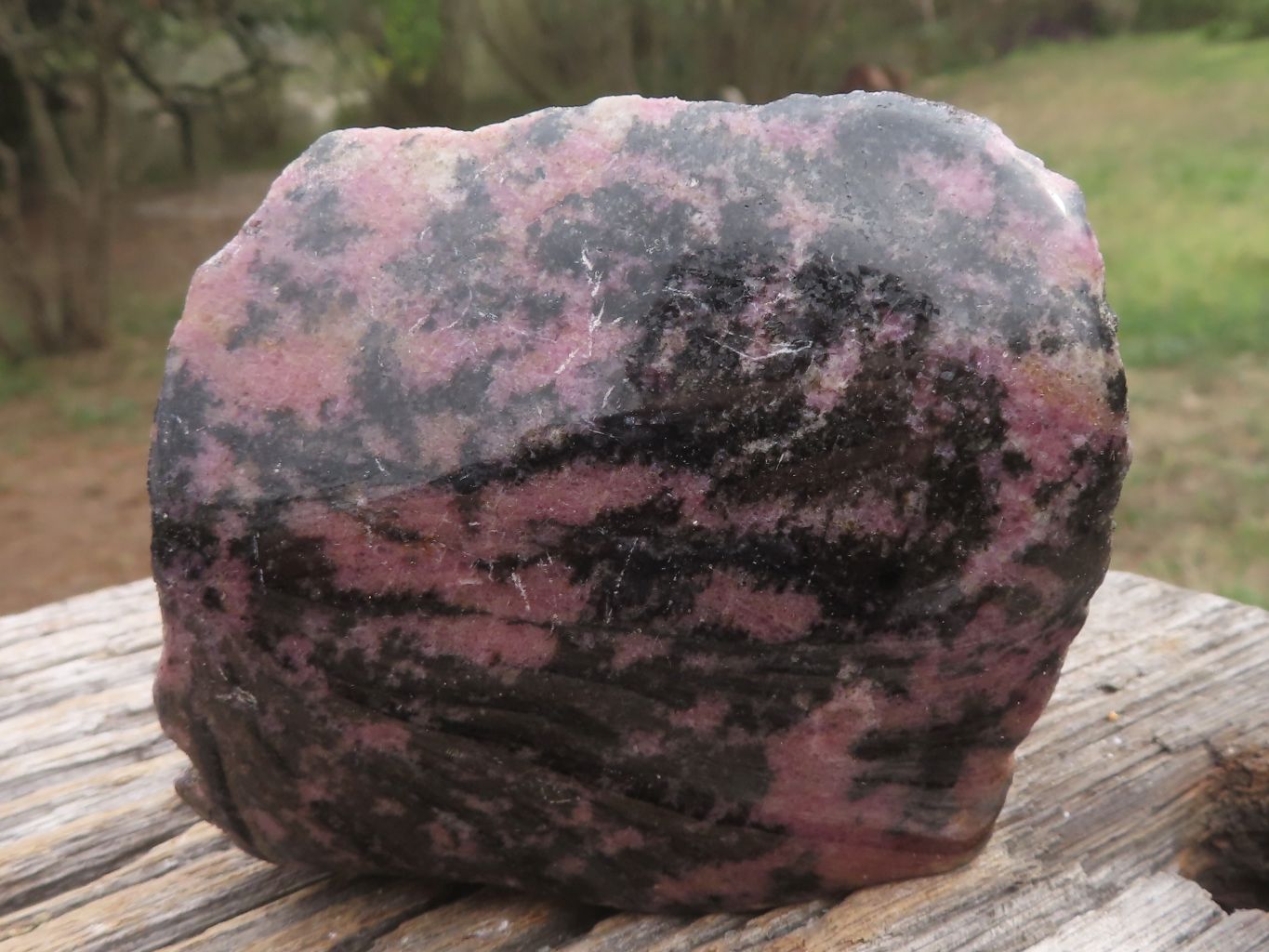 Polished Semi Polished Rhodonite Free Forms  x 4 From Madagascar - TopRock