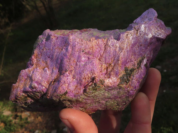 Natural Purple Stichtite With Green Serpentine (Atlantisite) Specimens  x 3 From Barberton, South Africa - TopRock
