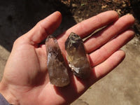 Natural Clear Smokey Quartz Crystals  x 12 From Malawi - Toprock Gemstones and Minerals 