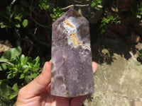 Polished Amethyst Points With Smokey Patterns x 2 From Madagascar - TopRock