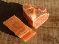 Natural New Sunset Orange Calcite Specimens x 12 From Spitzkop, Namibia - Toprock Gemstones and Minerals 