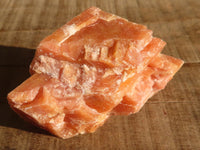 Natural New Sunset Orange Calcite Specimens x 12 From Spitzkop, Namibia - Toprock Gemstones and Minerals 