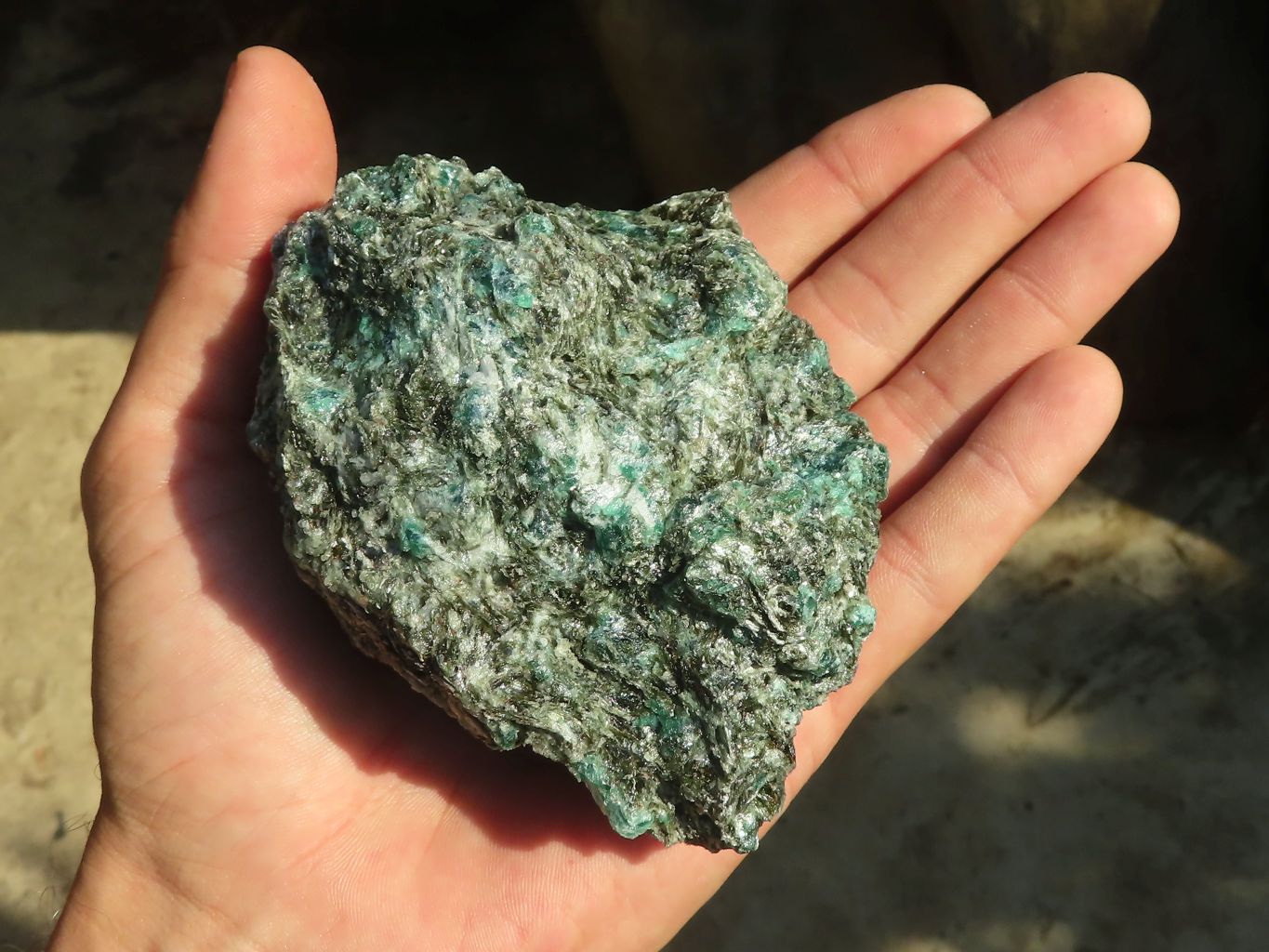 Natural Rare Emerald Mica In Matrix Cobbed Specimens x 6 From Mutoko, Zimbabwe - Toprock Gemstones and Minerals 