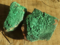 Natural Crystalline Malachite Specimens  x 6 From Congo - Toprock Gemstones and Minerals 