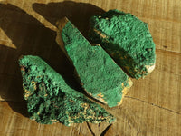 Natural Crystalline Malachite Specimens  x 6 From Congo - Toprock Gemstones and Minerals 