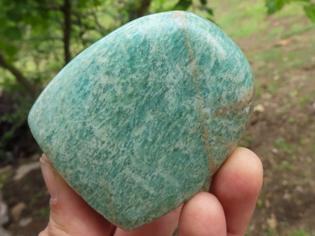 Polished Blue Amazonite Standing Free Forms  x 6 From Zimbabwe - TopRock