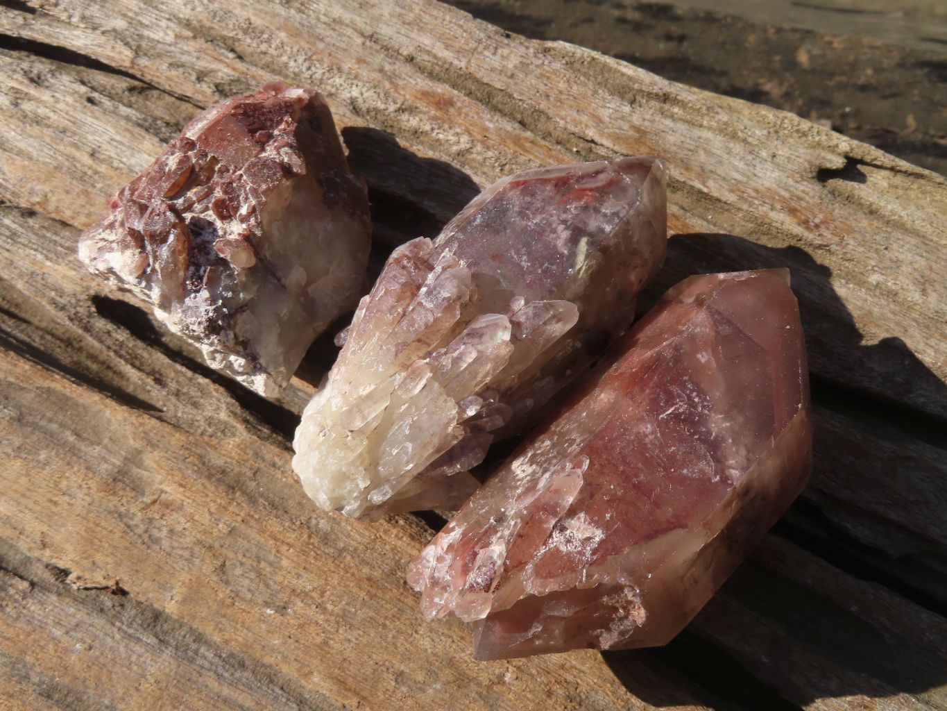 Natural Red Hematoid Quartz Specimens x 24 From Karoi, Zimbabwe - Toprock Gemstones and Minerals 