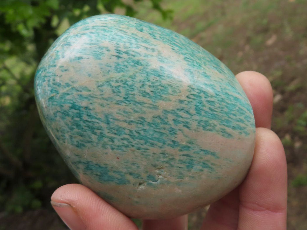 Polished Blue Amazonite Standing Free Forms  x 6 From Zimbabwe - TopRock