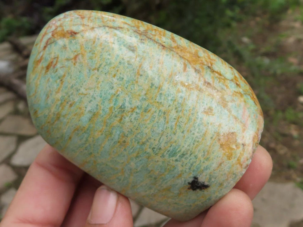 Polished Blue Amazonite Standing Free Forms  x 6 From Zimbabwe - TopRock